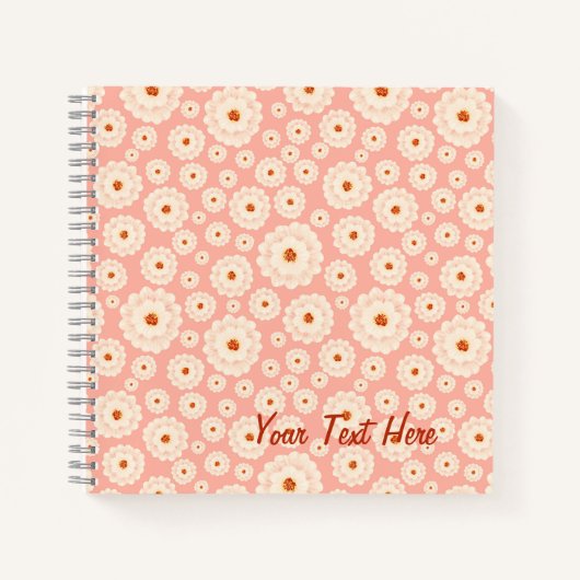 Little Powder Pink Flowers Notitieboek (Voorkant)