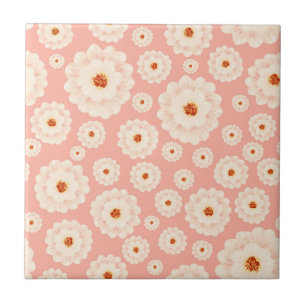 Little Powder Pink Flowers Tegeltje