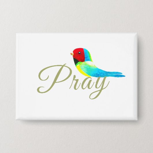 Little Prayer Bird  Button (Voorkant)