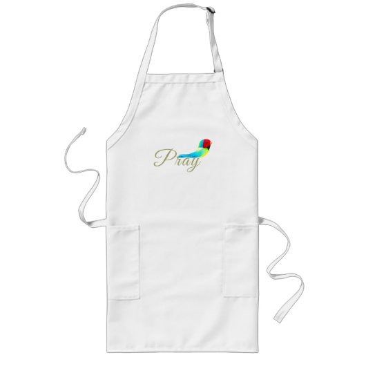 Little Prayer Bird Lang Schort (Voorkant)