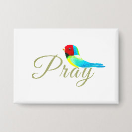Little Prayer Bird  Ronde Button 3,2 Cm