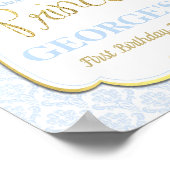 Little Prince 1st Birthday Welcome Sign Poster (Hoek)