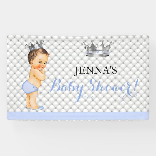 Little Prince  Baby Boy Crown Spandoek (Horizontaal)