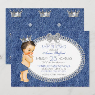 Little Prince Baby Boy Denim & Diamonds Kaart