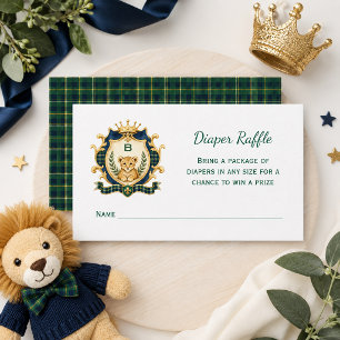 Little Prince Baby Boy Shower Luiers Raffle   Informatiekaartje