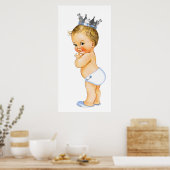 Little Prince Baby Boy Shower Poster (Keuken)