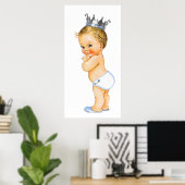 Little Prince Baby Boy Shower Poster (Thuiskantoor)