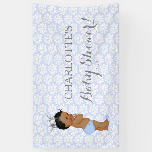 Little Prince Baby Light Blue Silver Spandoek (Verticaal)