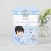 Little Prince Baby shower Cute Boy Speelgoed Beer Kaart (Staand voorkant)
