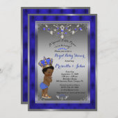 Little Prince Baby shower Invitation beroemd gemaa Kaart (Voorkant / Achterkant)