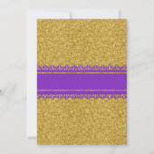 Little Prince Baby shower Invitation, gouden, paar Kaart (Achterkant)