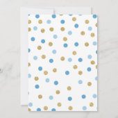 Little Prince Baby shower Invitation Royal Shower Kaart (Achterkant)