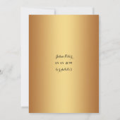 Little Prince Baby shower Invitation, roze goud Kaart (Achterkant)