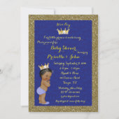 Little Prince Baby shower Invitation, trendy, chiq Kaart (Voorkant)