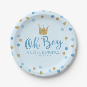 Little Prince Baby shower Paper Bord 7"