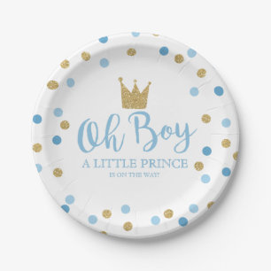 Little Prince Baby shower Paper Bord 7"