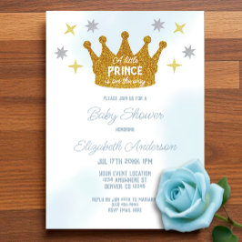 Little Prince Boy Baby Shower Acryl Uitnodigingen