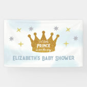 Little Prince Boy Baby Shower Spandoek (Horizontaal)