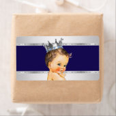 Little Prince Boy Baby shower Waterflesetiket Etiket (Insitu)