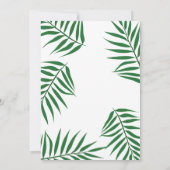 Little Prince Crown Leaf Baby shower Invitation Kaart (Achterkant)