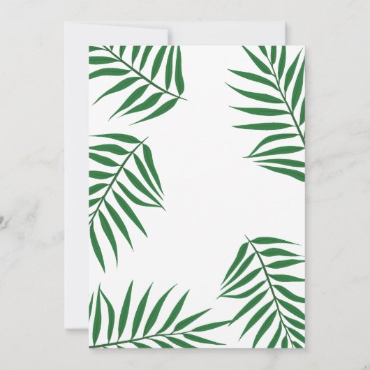 Little Prince Crown Leaf Baby shower Invitation Kaart (Achterkant)