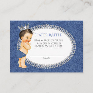 Little Prince Denim & Diamonds Luier Raffle Informatiekaartje