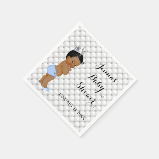 Little Prince Ethnic Baby Diamonds Glam Servetten (Hoek)
