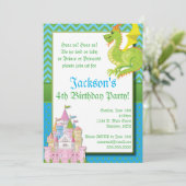 Little Prince Fairy Tale Party Uitnodiging (Staand voorkant)