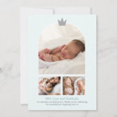 Little Prince Geboorteaankondiging Kaart (Achterkant)