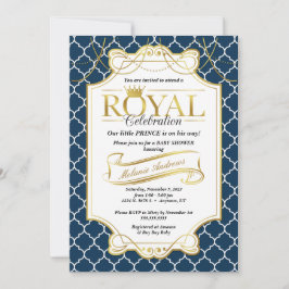 Little Prince Koninklijke Viering Baby Shower Uitn Kaart