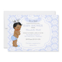 Little Prince Light Blue Silver Baby Boy