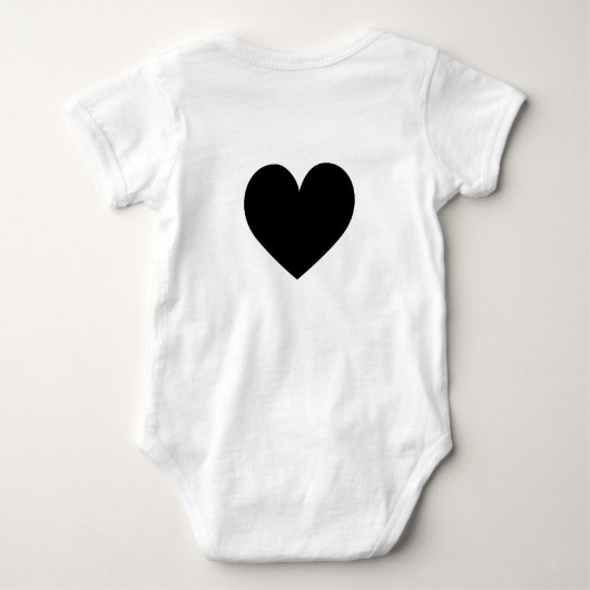Little Prince moderne typografie gepersonaliseerd Romper (Achterkant)