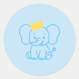 Little Prince Olifant Baby Shower Enveloppe Zegel