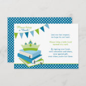 Little Prince Polka Dot Bunting Baby shower Boek Kaart (Voorkant / Achterkant)