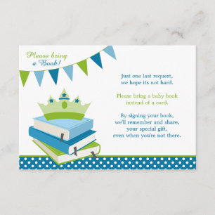 Little Prince Polka Dot Bunting Baby shower Boek Kaart