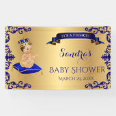 Little Prince Royal Blue Cup Spoon Pillow Spandoek (Horizontaal)