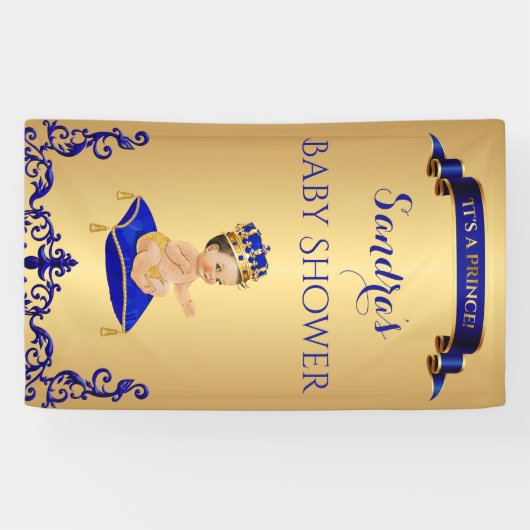 Little Prince Royal Blue Cup Spoon Pillow Spandoek (Horizontaal)