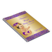 Little Prince Royal Paars Gold Gift Guest Notitieboek (Rechterzijde)