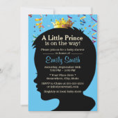 Little Prince Silhouette Confetti Boy Baby shower Kaart (Voorkant)