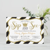 Little Prince Sip en zie Baby shower uitnodiging (Staand voorkant)