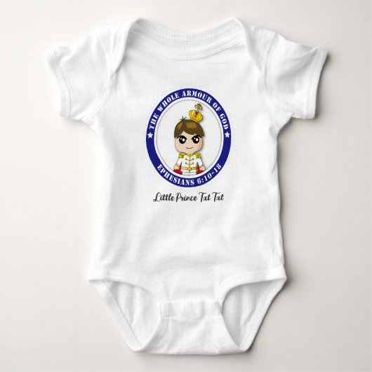Little Prince Tat Tat Baby Jersey Bodysuit (Voorkant)
