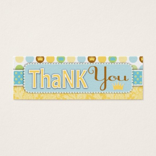 Little Prince TY Skinny Gift Label Mini Visitekaartjes (Voorkant)