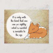 Little Prince Zitat Briefkaart (Voorkant)