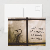 Little Prince Zitat Briefkaart (Voorkant / Achterkant)