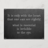 Little Prince Zitat Briefkaart (Voorkant)