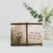 Little Prince Zitat Briefkaart (Staand voorkant)