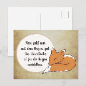 Little Prince Zitat Briefkaart (Voorkant / Achterkant)