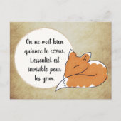 Little Prince Zitat Briefkaart (Voorkant)