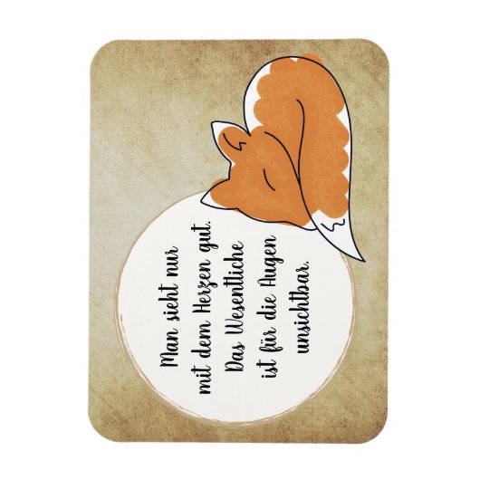 Little Prince Zitat Magneet (Verticaal)