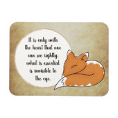 Little Prince Zitat Magneet (Horizontaal)